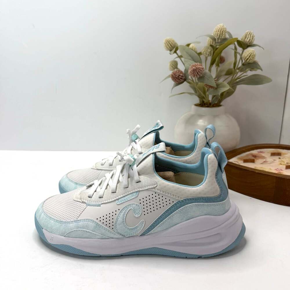 Clove Strada Classic WP Sneaker Nursing Healthcare White/Brushed Aqua Women 8